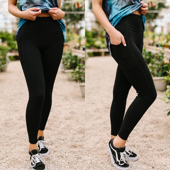 Mono B Pants - Mono B Leggings Athletic Black